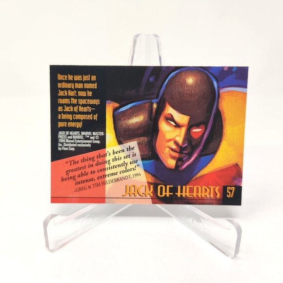 Jack Of Hearts #57 1994 Marvel Masterpieces Trading Card (b25) - Picture 2 of 2